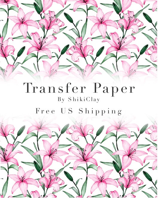 Transfer Paper #3 | polymer clay transfer sheet