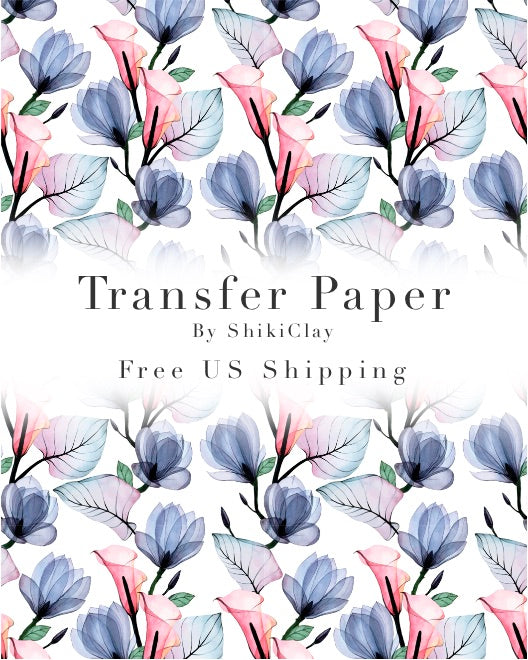 Transfer Paper #2 | polymer clay transfer sheet