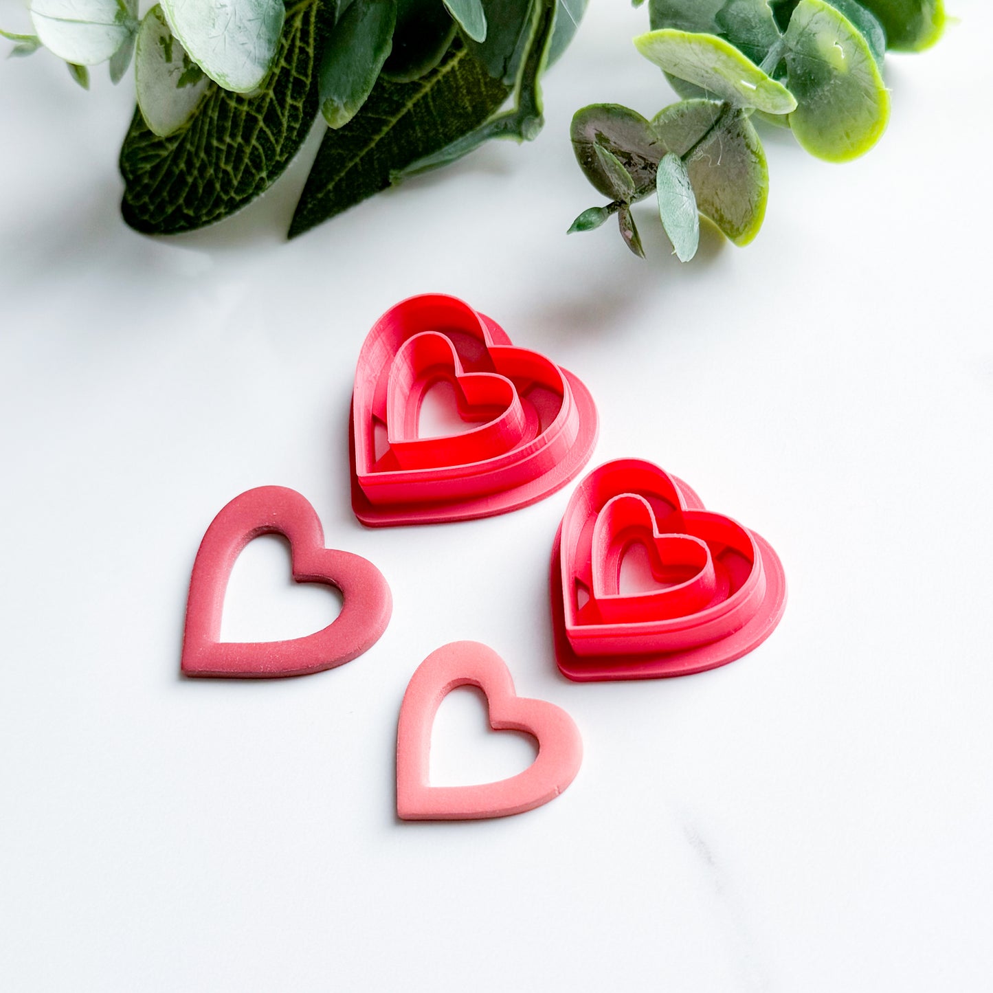 Thin Cut Heart Polymer Clay Cutter