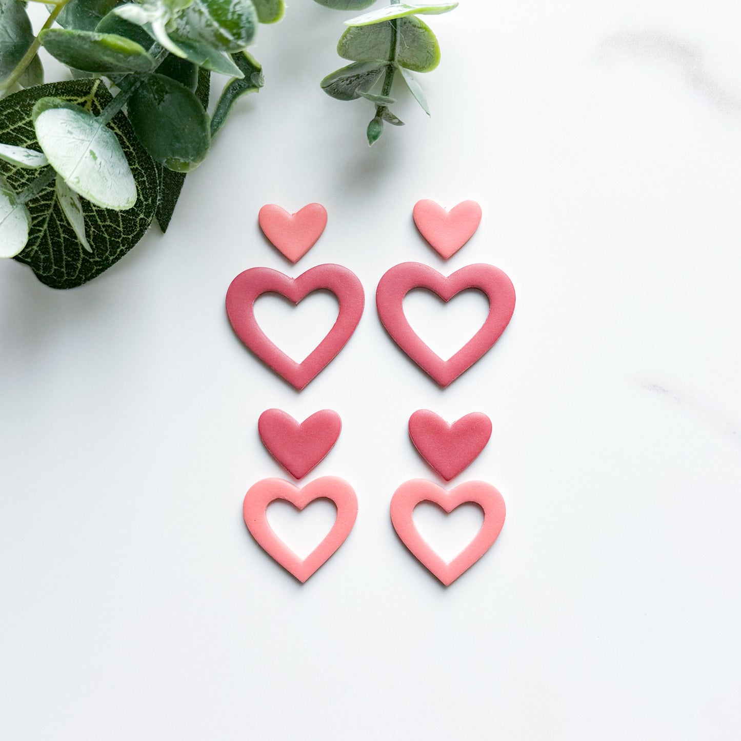 Thin Cut Heart Polymer Clay Cutter