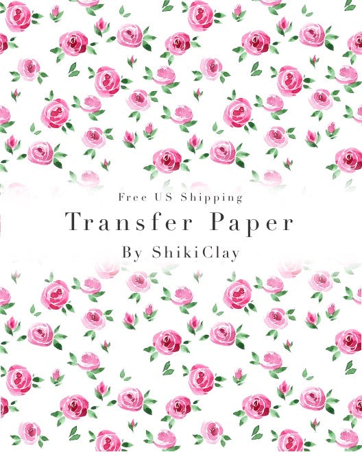 Transfer Paper #17 | polymer clay transfer sheet