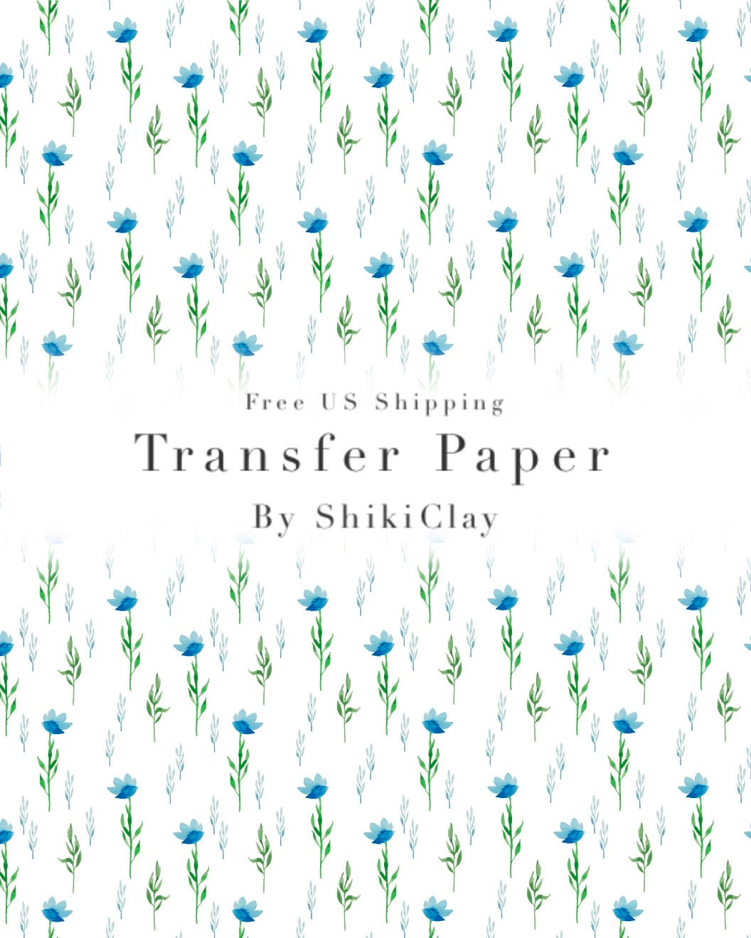 Transfer Paper #58 | polymer clay transfer sheet | Christmas | Winter