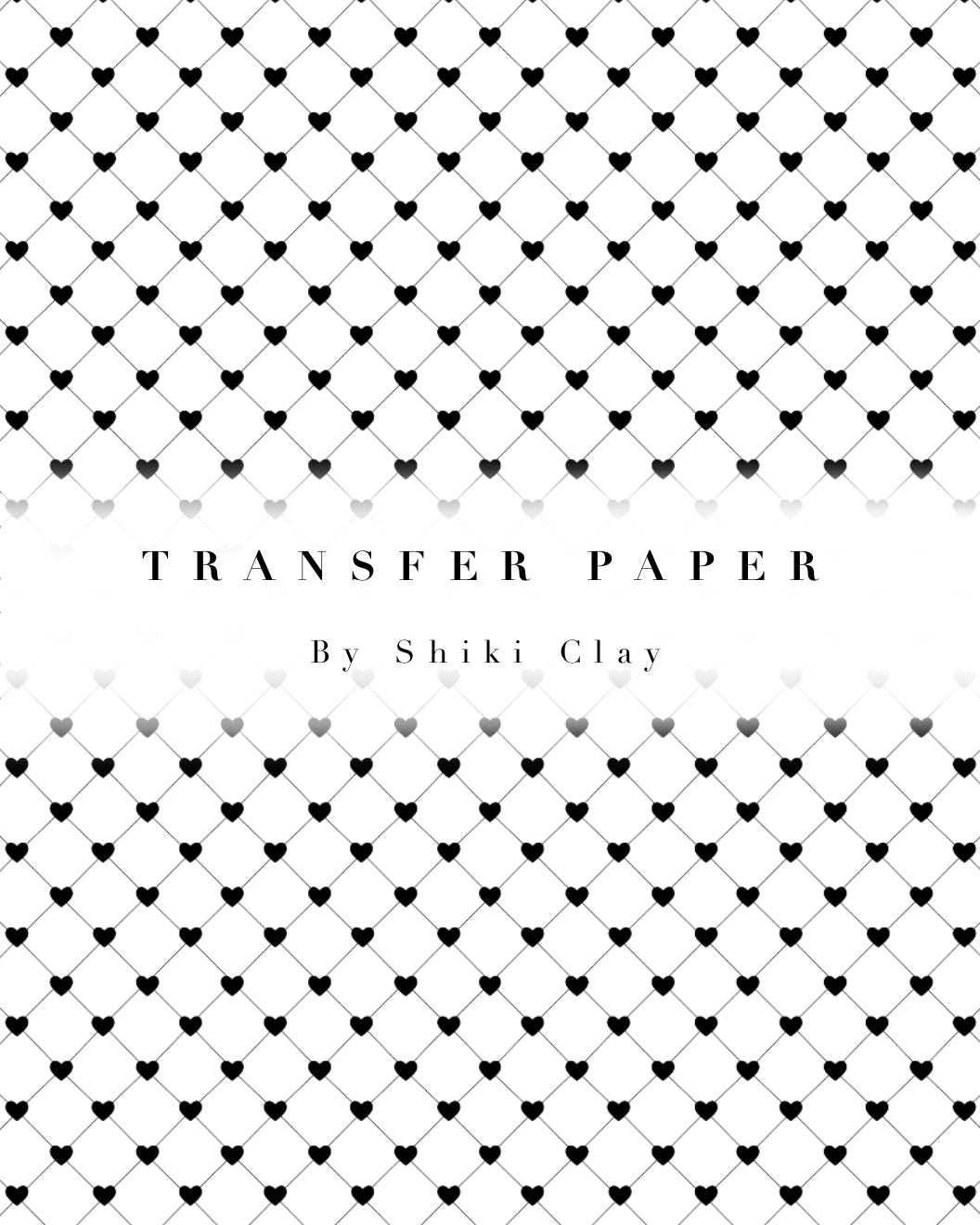 Transfer Paper #67 | polymer clay transfer sheet | Valentine