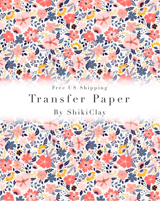 Transfer Paper #7 | polymer clay transfer sheet