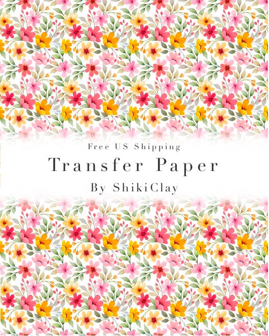 Transfer Paper #9 | polymer clay transfer sheet